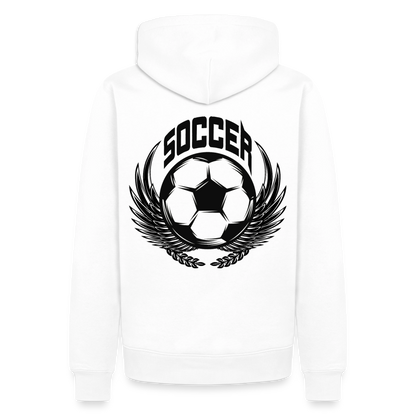 Premium Hoodie Herren "Soccer-Champion" - Weiß