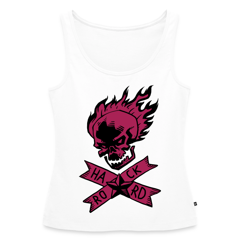 Frauen Premium Tank Top "Hard Rock" - Weiß