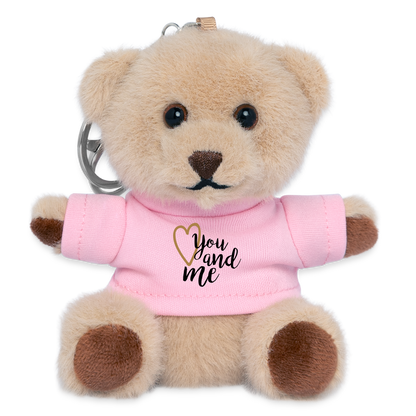 Kuscheltier Schlüsselanhänger "You and me" - Rosa