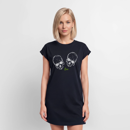 Damen T-Shirt Kleid "Boo.." - Navy