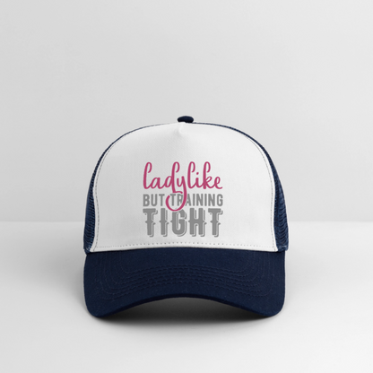 Trucker Cap "Ladylike" - Weiß/Navy