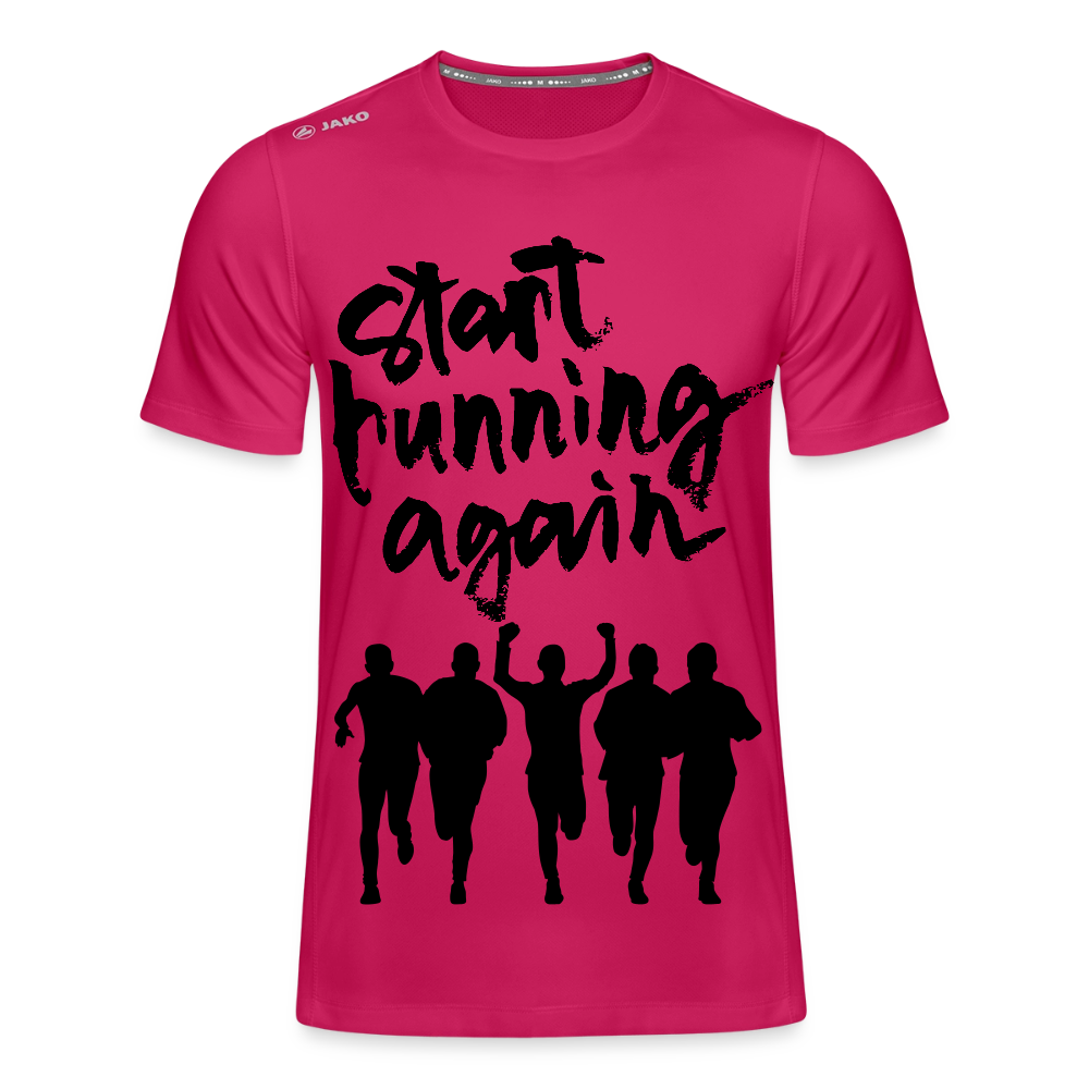 JAKO T-Shirt Herren "Start Running" - dunkles Pink