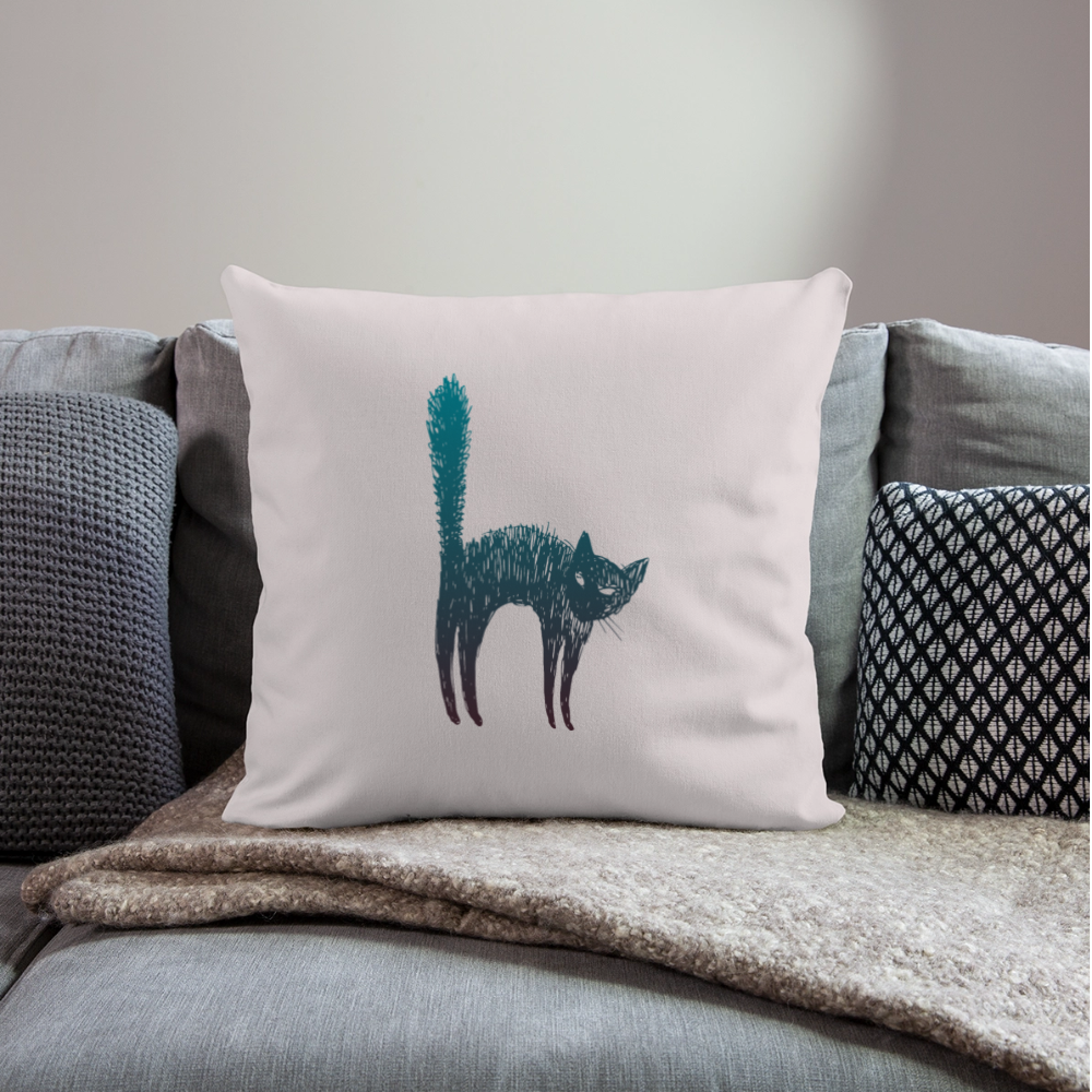 Sofakissenbezug 44 x 44 cm "Hallow-Cat" - mit Customizer personalisierbar - helles Taupe