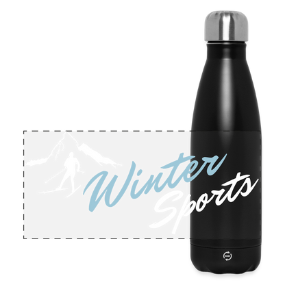 Thermosflasche "Wintersports" - Schwarz