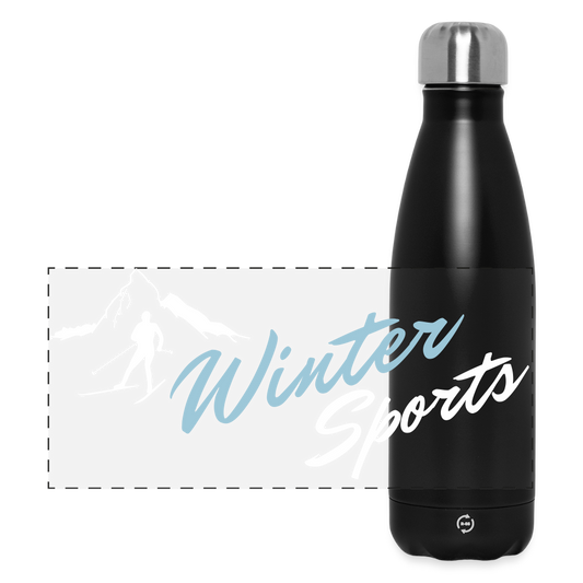 Thermosflasche "Wintersports" - Schwarz