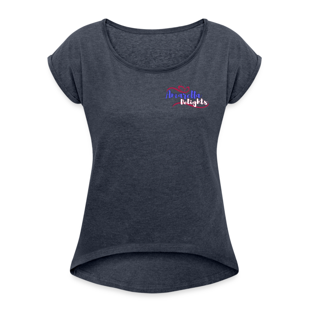 T-Shirt Damen "Amarella-Delights" - Navy meliert