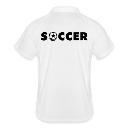 Poloshirt atmungsaktiv Herren "Soccer" - Weiß/Rot