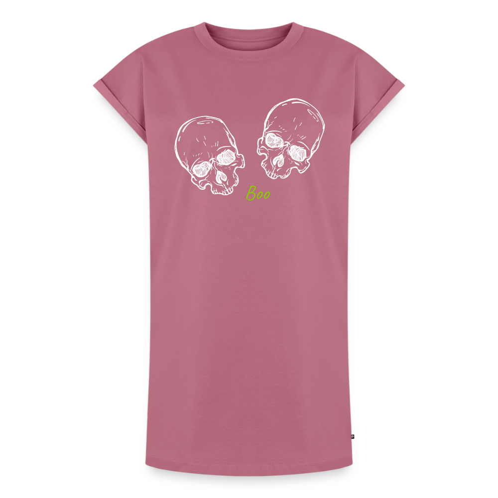 Damen T-Shirt Kleid "Boo.." - Mauve