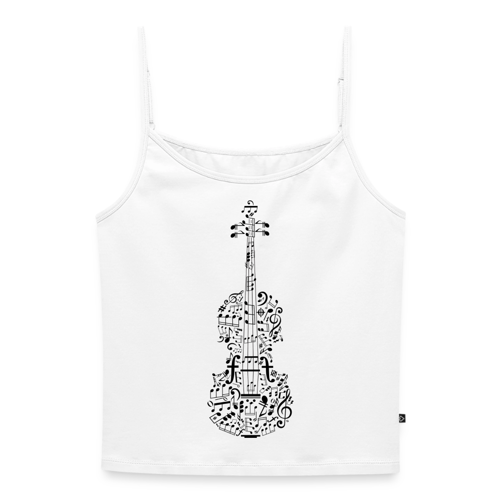 Premium Top "Violine" - Weiß