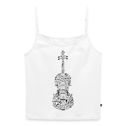 Premium Top "Violine" - Weiß
