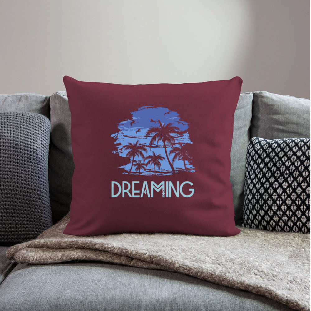 Sofakissen mit Füllung "Dreaming" - Burgunderrot