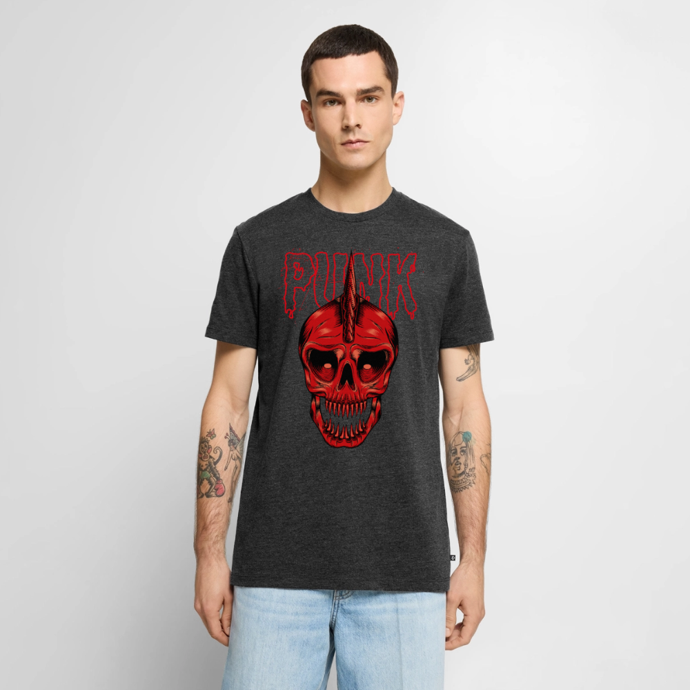 Männer Premium T-Shirt "Punk" - Anthrazit meliert