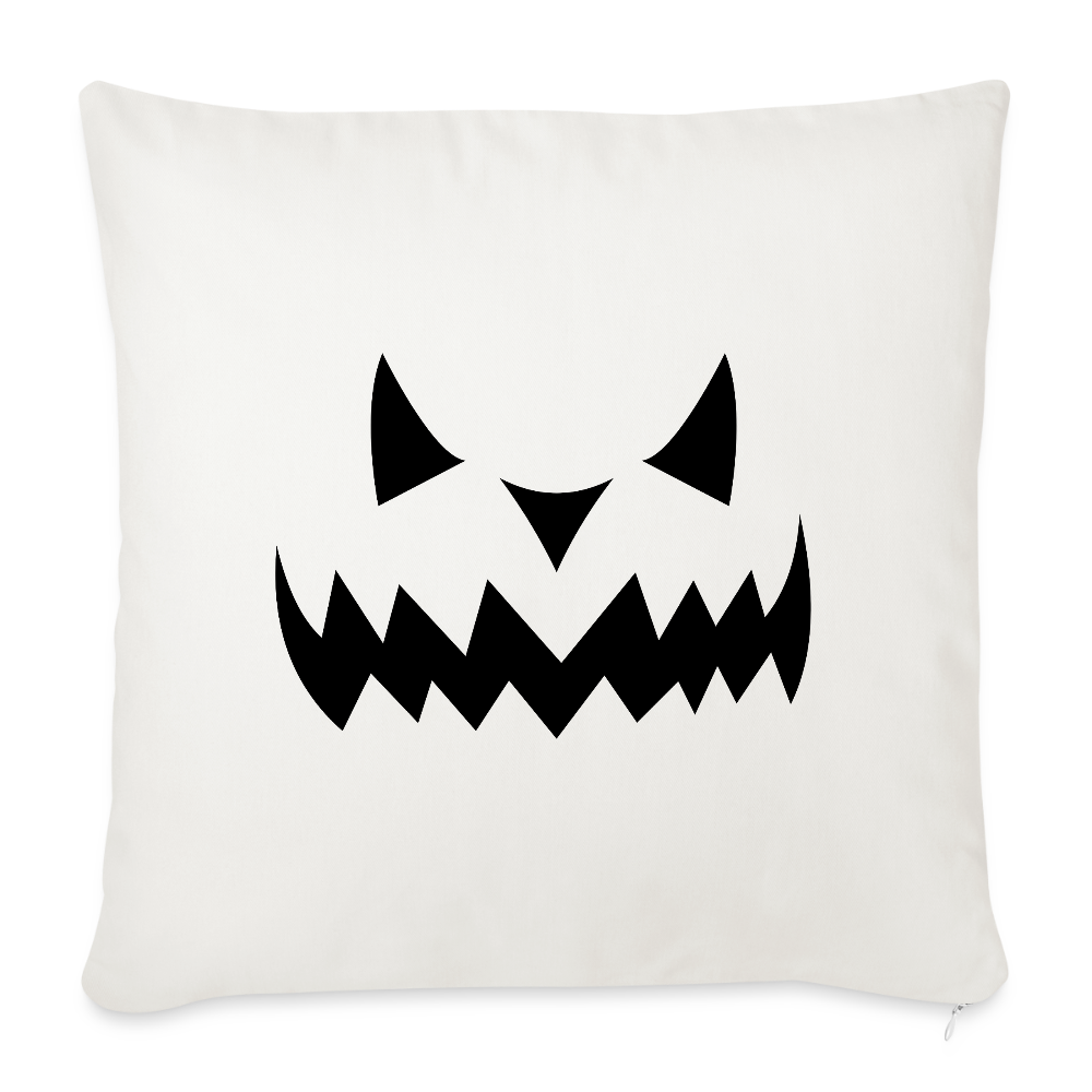 Sofakissen mit Füllung 44 x 44 cm "Hallow Kürbis" - Naturweiß 