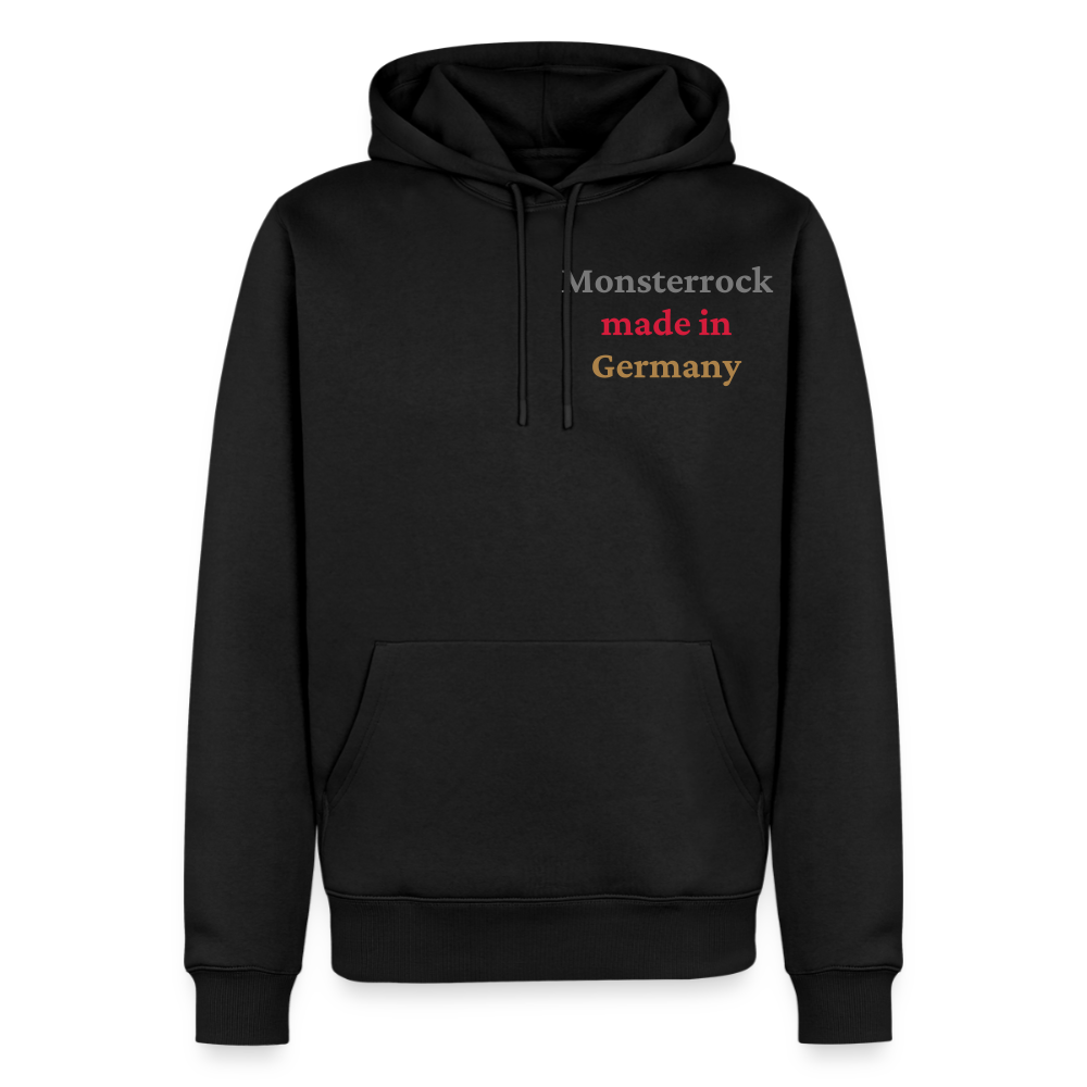 Premium Hoodie "Monsterrock made in Germany" - Schwarz