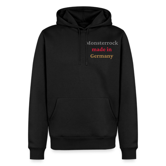 Premium Hoodie "Monsterrock made in Germany" - Schwarz