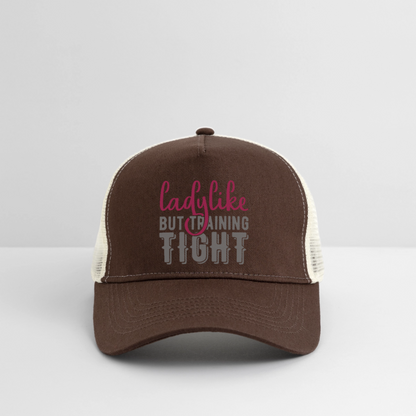 Trucker Cap "Ladylike" - Braun/Beige