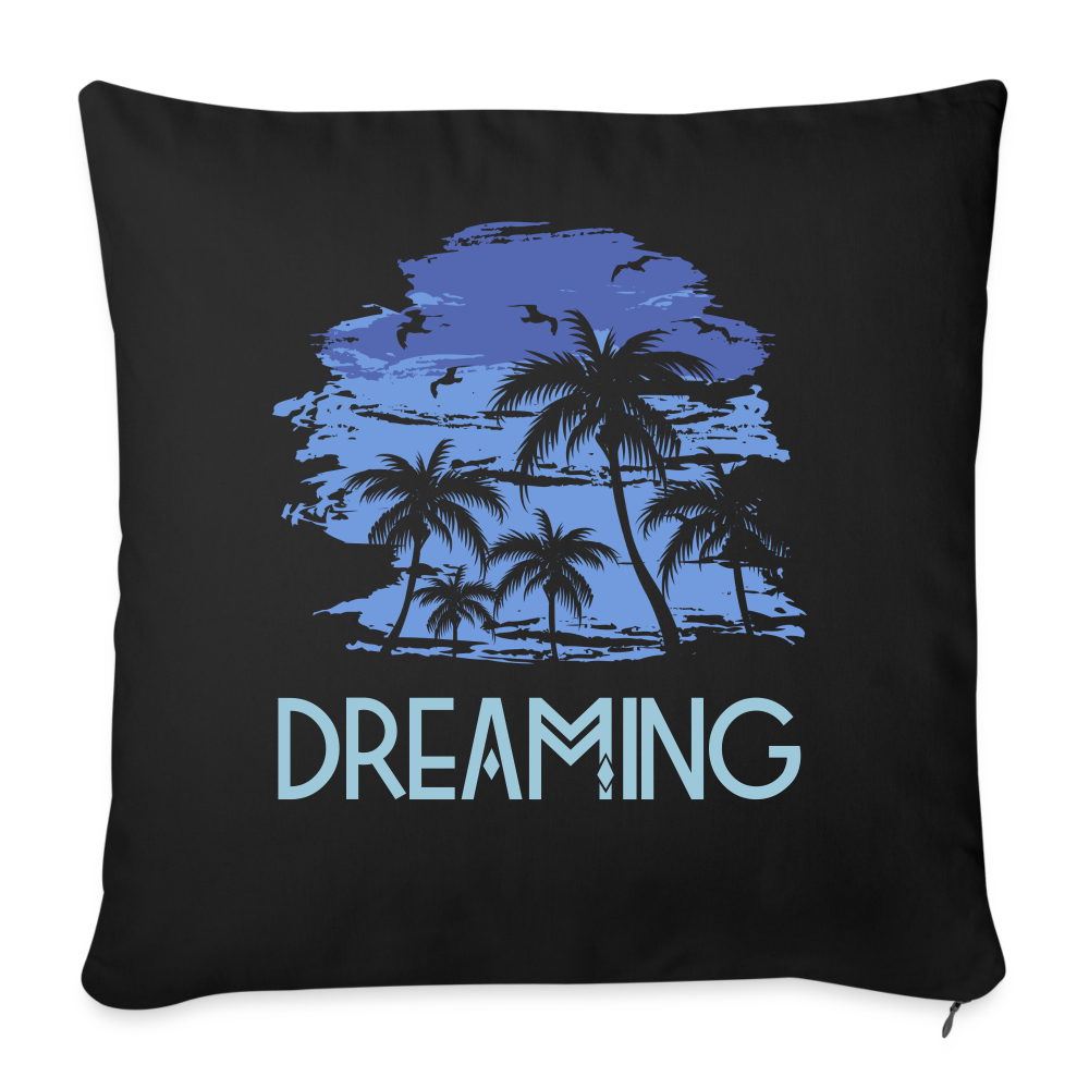 Sofakissen mit Füllung "Dreaming" - mit Customizer personalisierbar - Schwarz