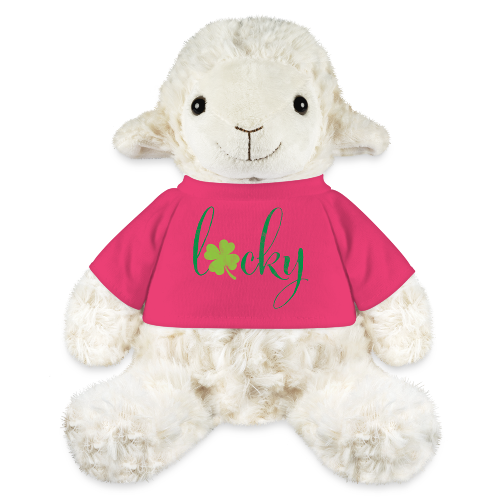 Maskottchen Schaf "Lucky" - mit Customizer personalisierbar - Pink