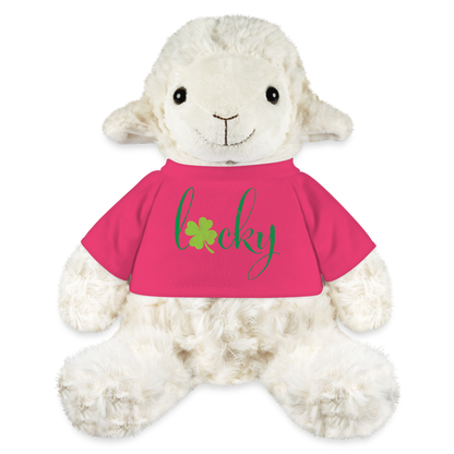 Maskottchen Schaf "Lucky" - mit Customizer personalisierbar - Pink