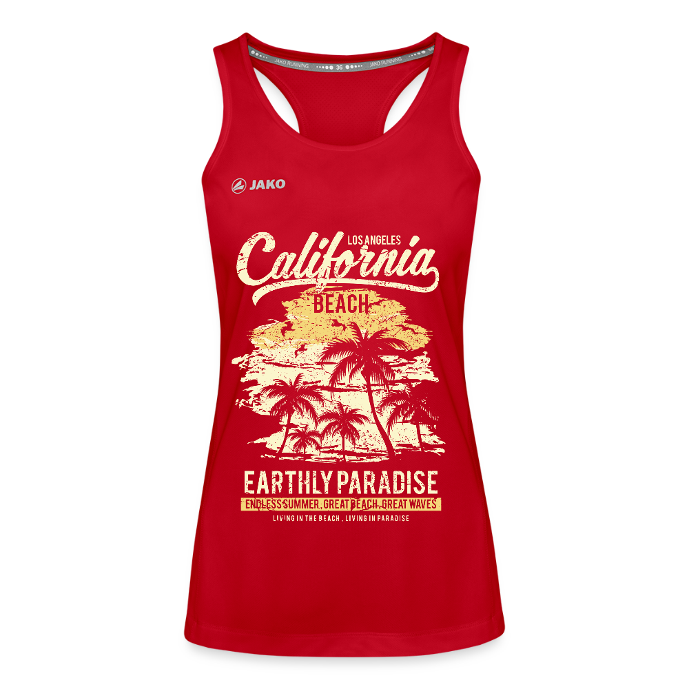 JAKO Frauen Tanktop Run 2.0 "California" - mit Customizer personalisierbar - Rot