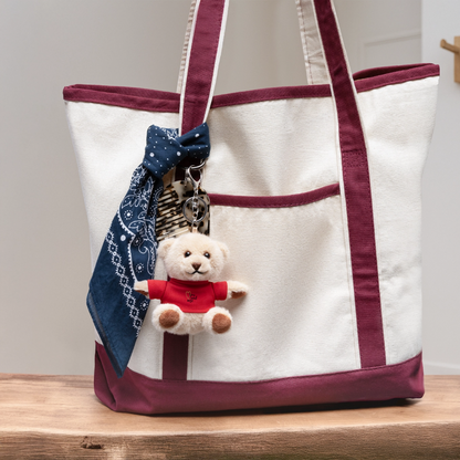 Kuscheltier Schlüsselanhänger "You and me" - Rot