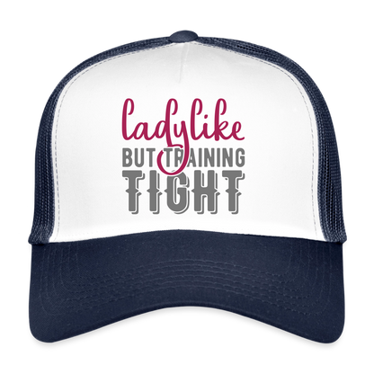 Trucker Cap "Ladylike" - Weiß/Navy