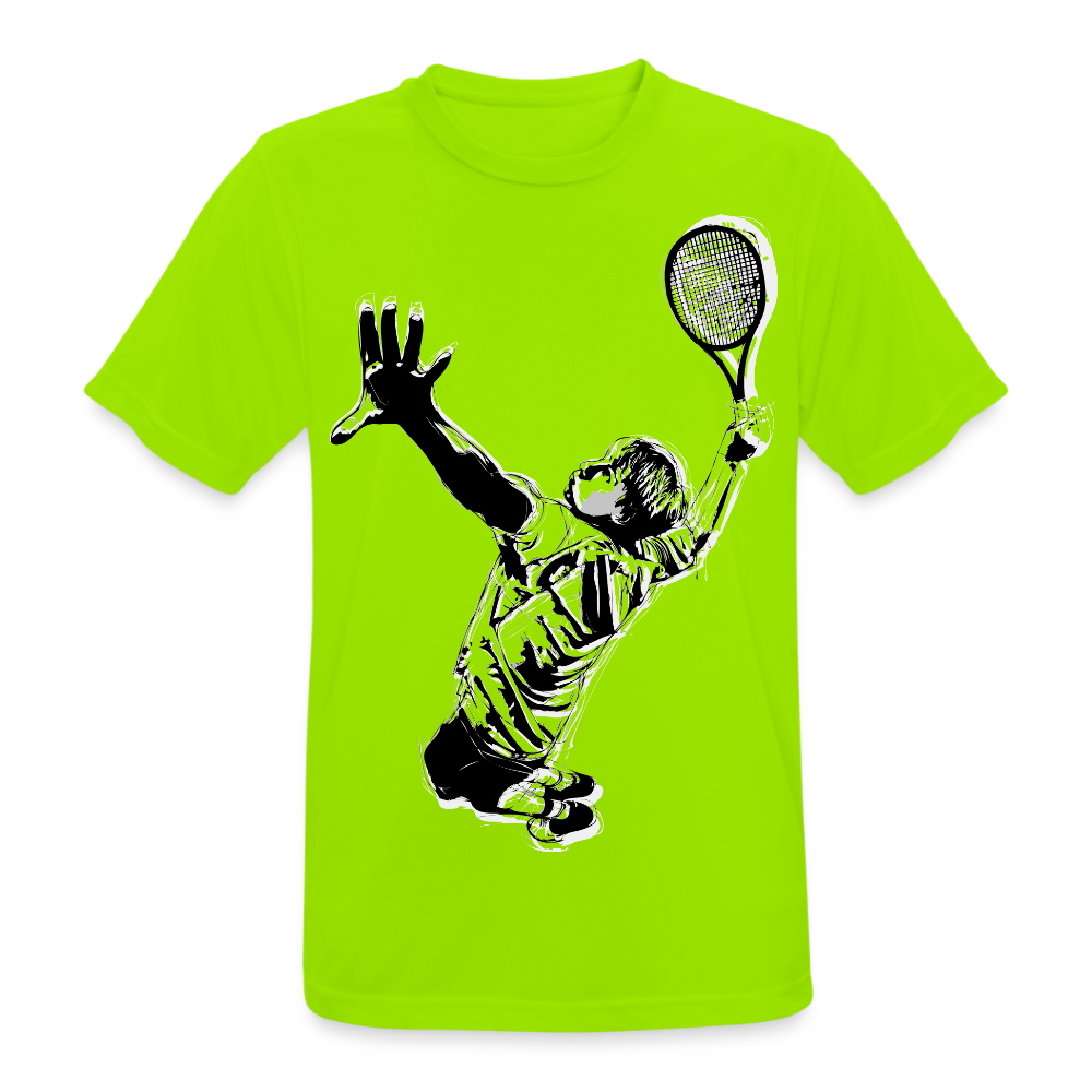 T-Shirt atmungsaktiv Herren "Tennisspieler" - Neongrün