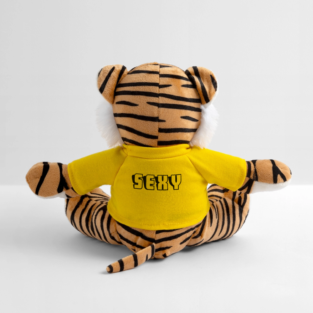 Maskottchen Tiger "Wild & Sexy" - Sonnengelb