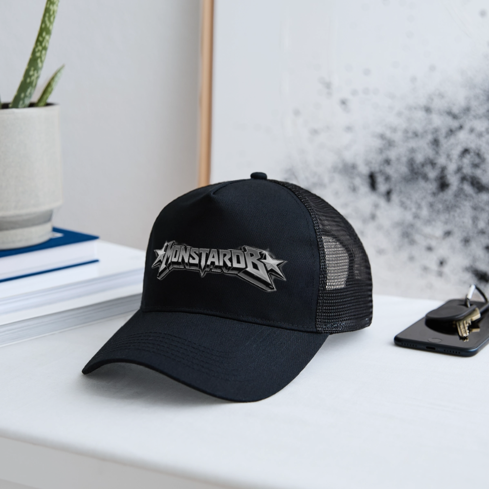 Trucker Cap "Monstarob" - Schwarz/Schwarz