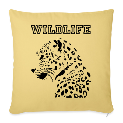 Sofakissen mit Füllung "Wildlife" - Hellgelb