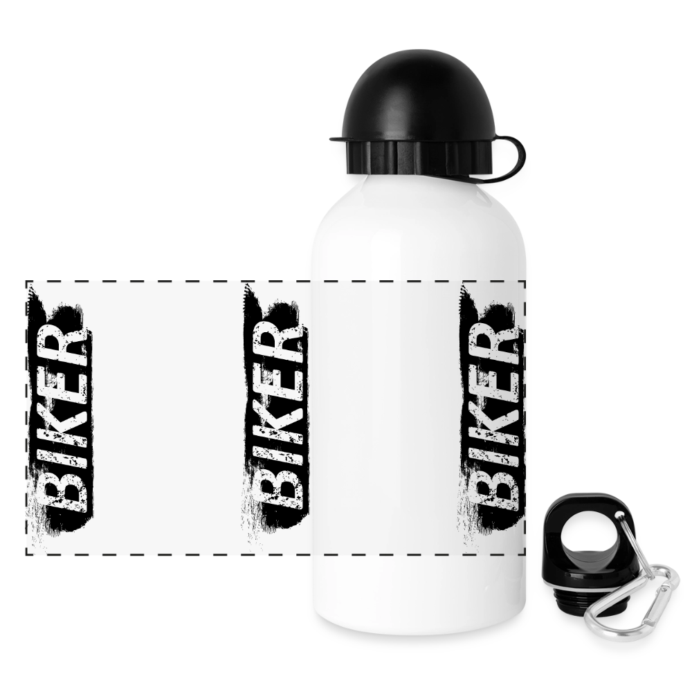 Trinkflasche "Biker" - Weiß