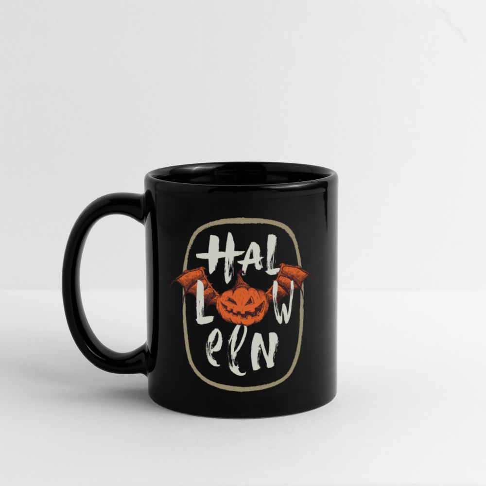 Tasse einfarbig "Halloween" - Schwarz