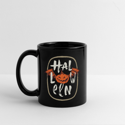 Tasse einfarbig "Halloween" - Schwarz
