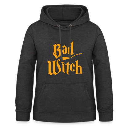 Frauen Hoodie "Bad Witch" - mit Customizer personalisierbar - Anthrazit