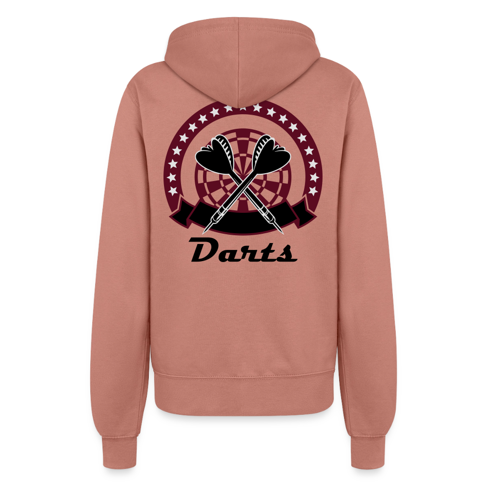 Kapuzenjacke Damen "Darts" - Altrosa