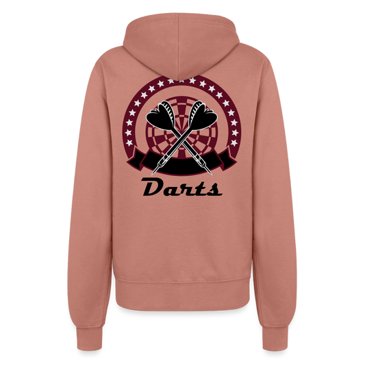 Kapuzenjacke Damen "Darts" - Altrosa