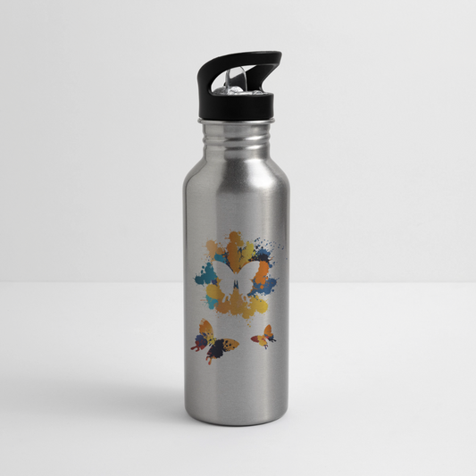 Trinkflasche "Schmetterlinge" - Lightsilver