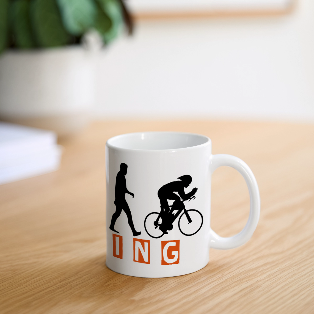 Panoramatasse "Cycling" - Weiß