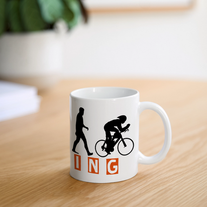 Panoramatasse "Cycling" - Weiß
