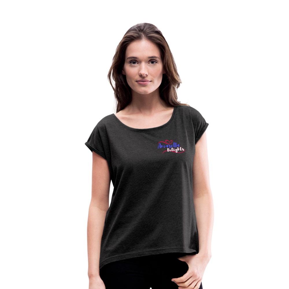 T-Shirt Damen "Amarella-Delights" - Schwarz meliert