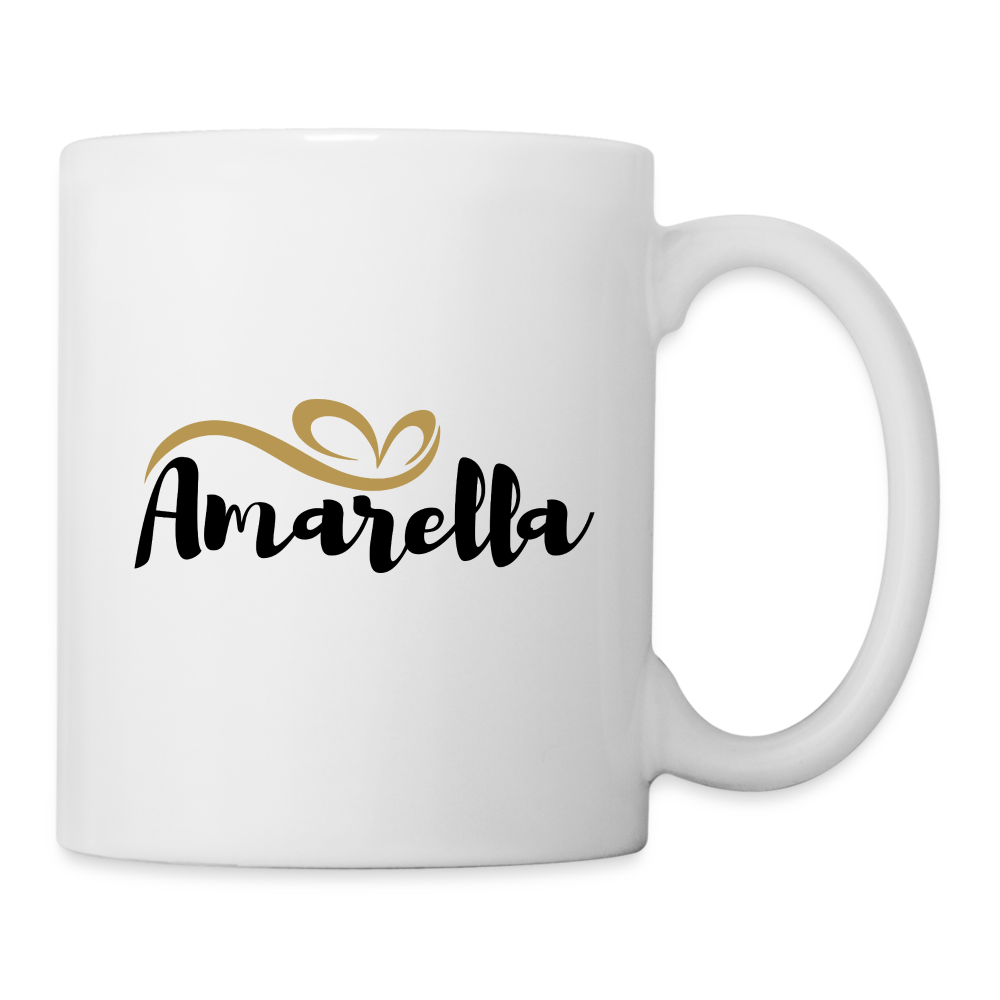 Tasse "Amarella-Gold" - Weiß