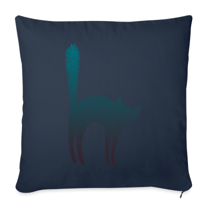 Sofakissenbezug 44 x 44 cm "Hallow-Cat" - Navy