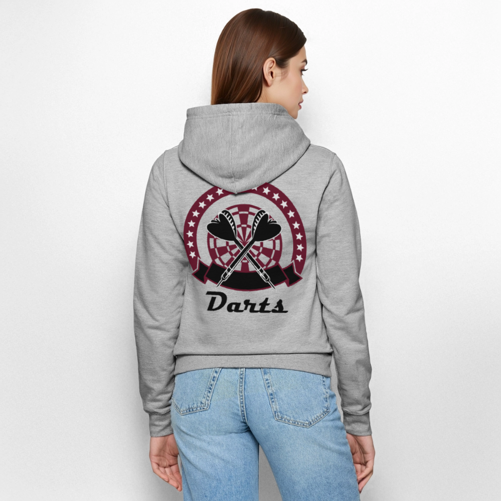 Kapuzenjacke Damen "Darts" - Grau meliert