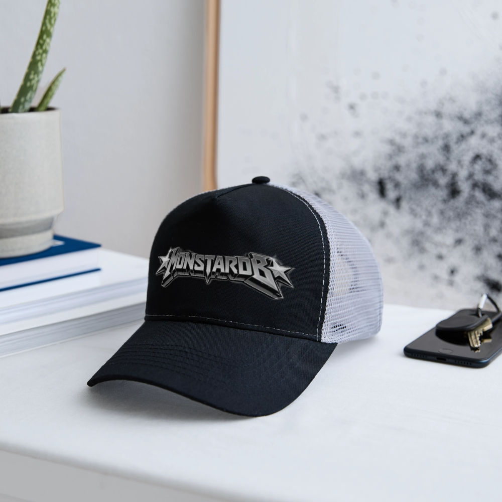 Trucker Cap "Monstarob" - Schwarz/Steingrau