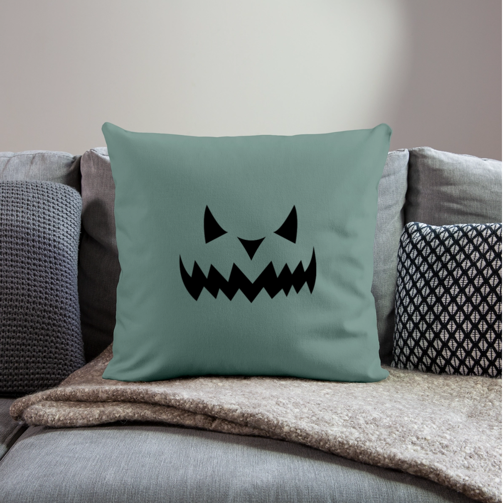 Sofakissen mit Füllung 44 x 44 cm "Hallow Kürbis" - Tanngrün