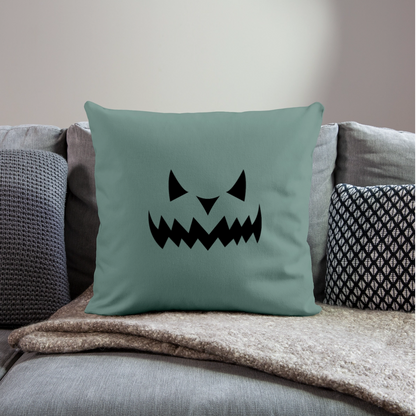 Sofakissen mit Füllung 44 x 44 cm "Hallow Kürbis" - Tanngrün