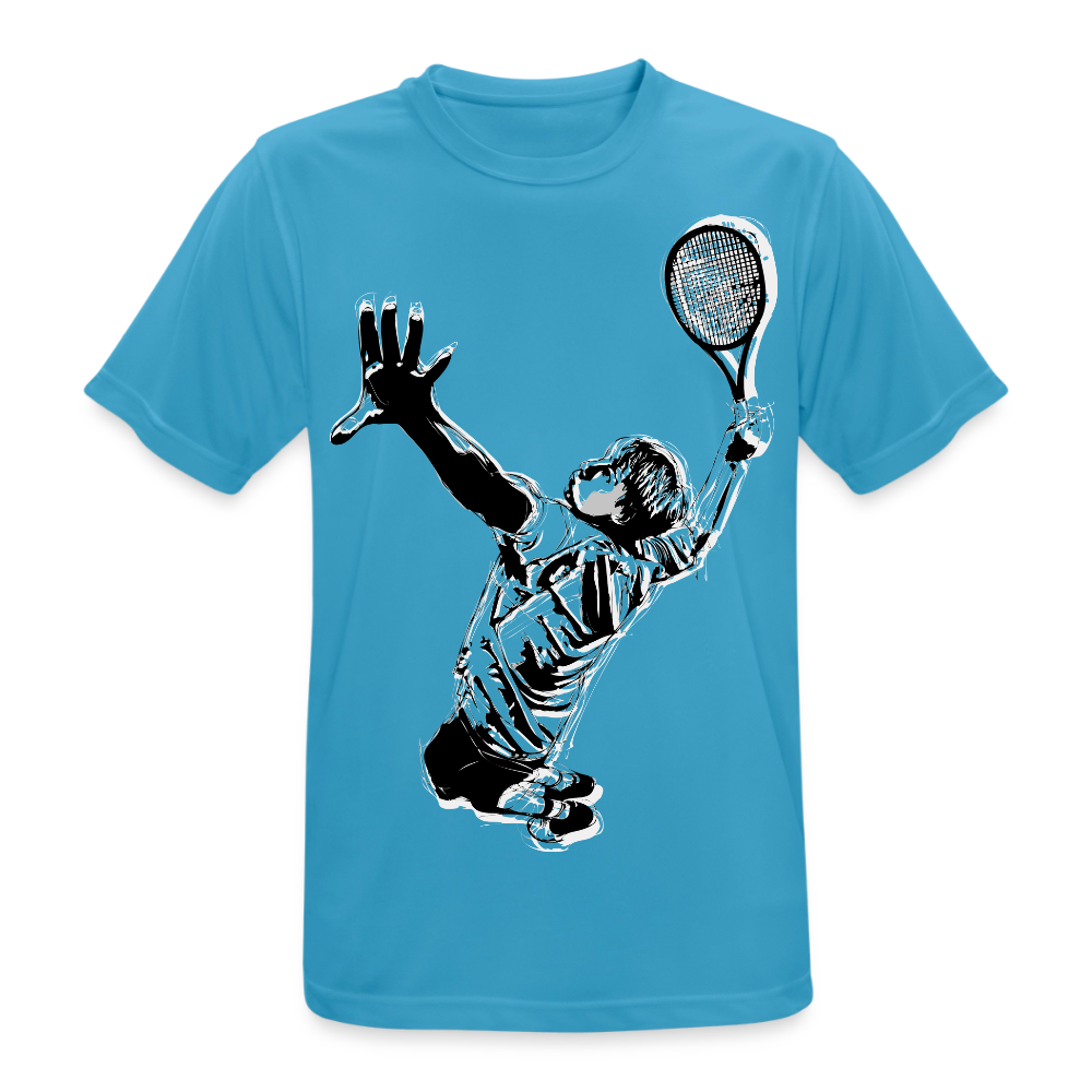 T-Shirt atmungsaktiv Herren "Tennisspieler" - Saphirblau