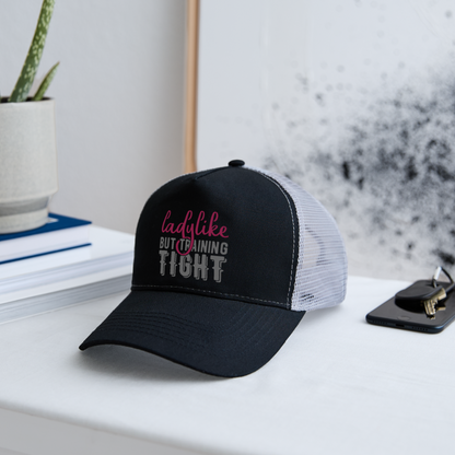 Trucker Cap "Ladylike" - Schwarz/Steingrau