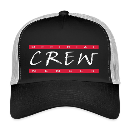 Trucker Cap "Crew" - Schwarz/Steingrau