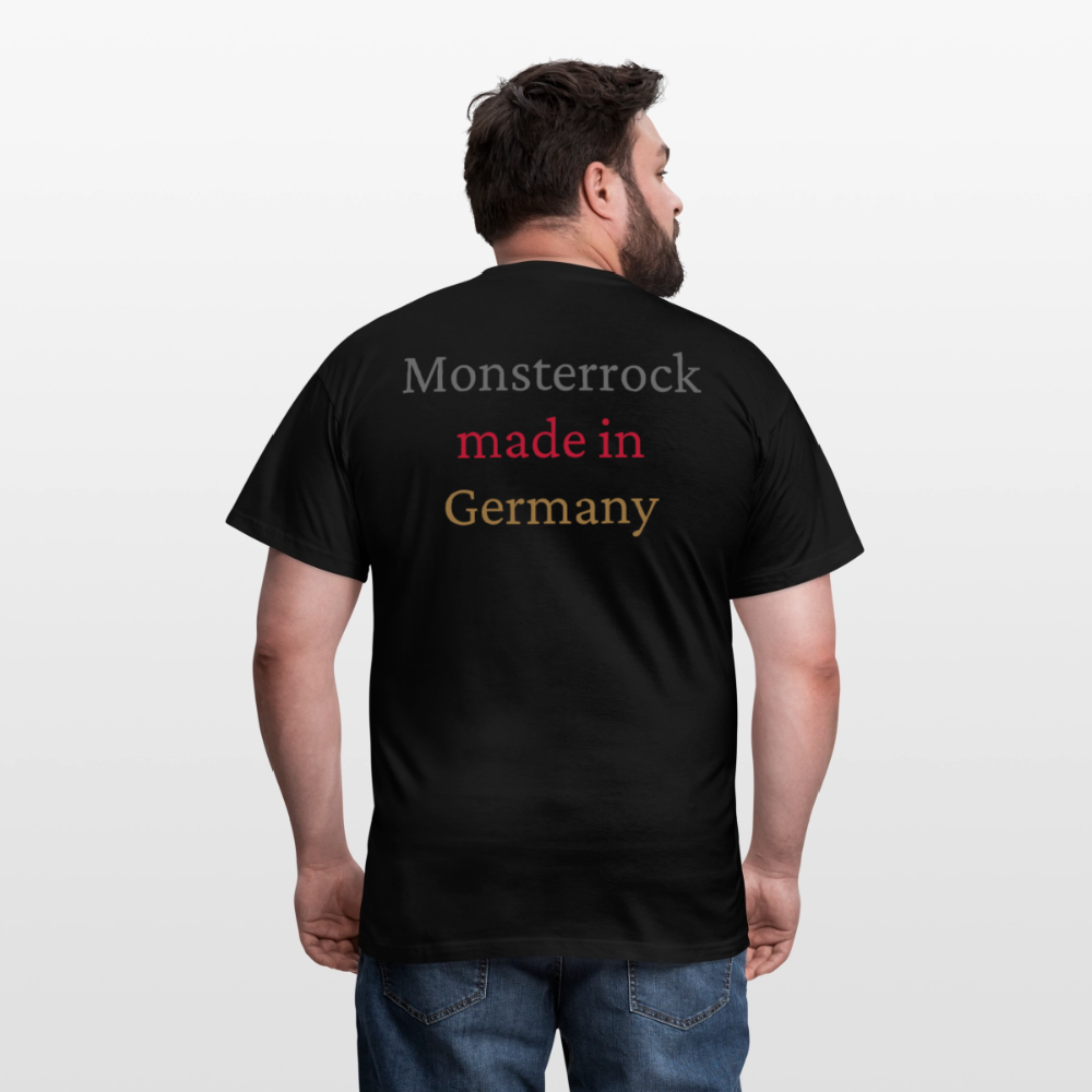 T-Shirt "Monsterrock made in Germany" - Schwarz
